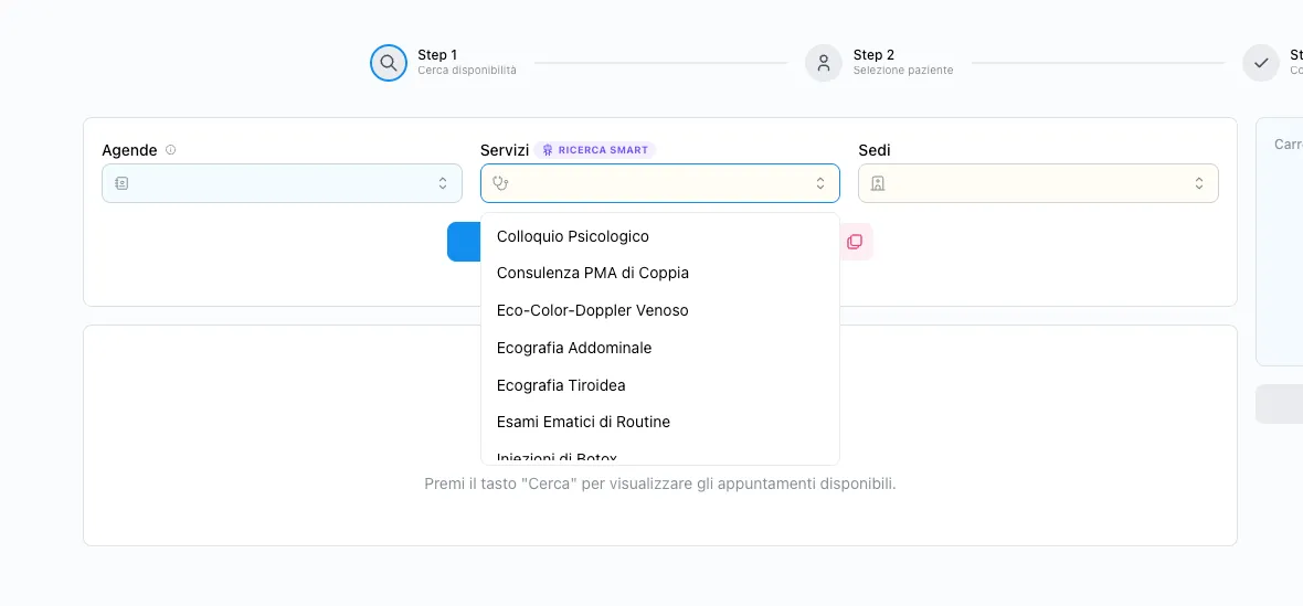 Filtri ricerca