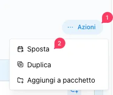 Sposta azioni
